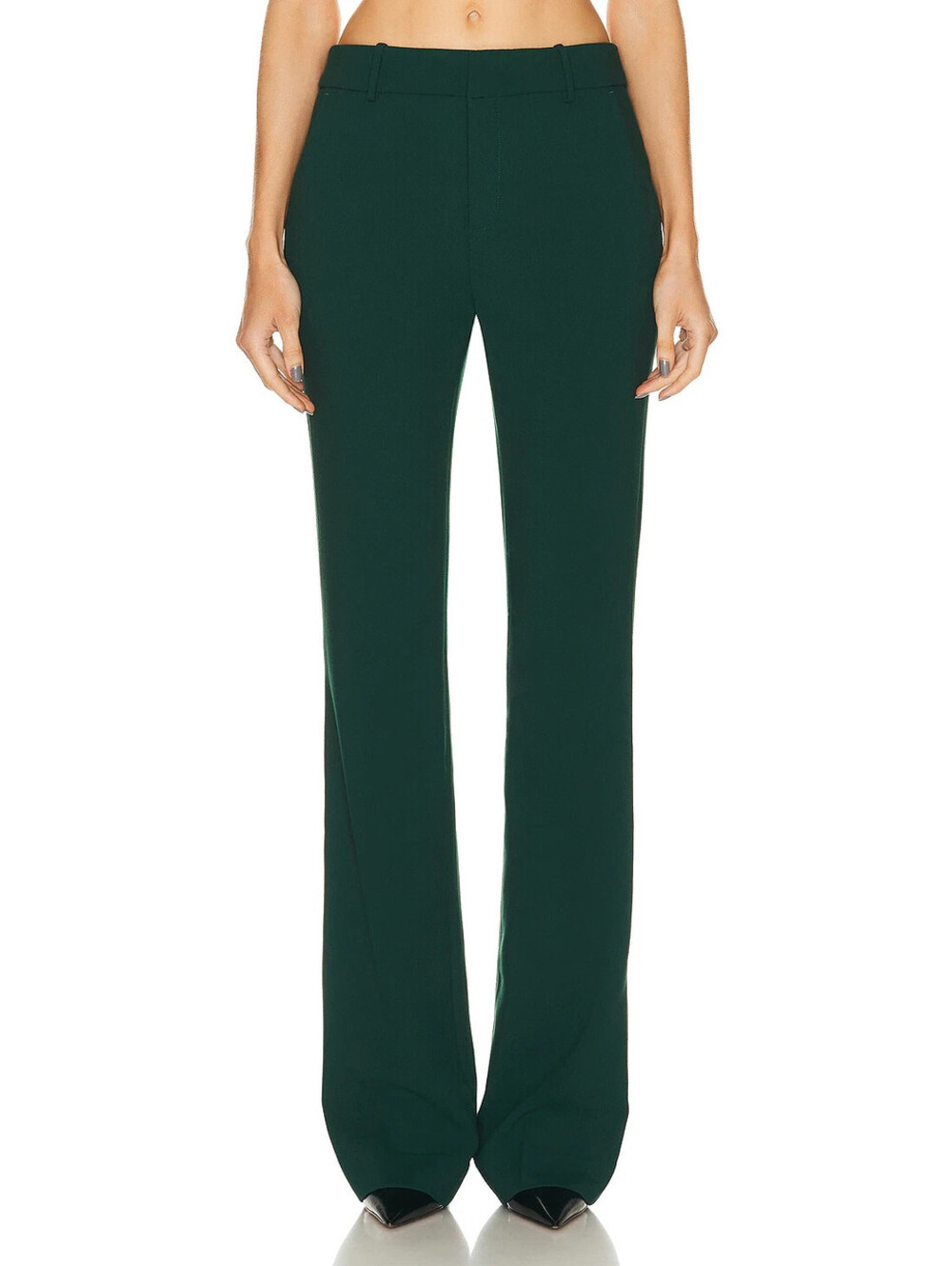 GRLFRND The Suit Trouser pine green size L NWT $285msrp
